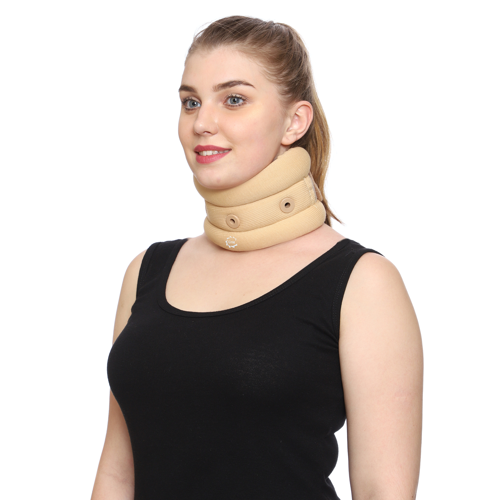 GHK H15 Cervical Collar Soft for Complete Neck Support Unisex Skin Colour –  GHK ONLINE STORE