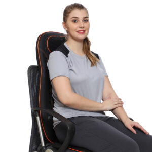 GHK H75 Full Back, Neck and Shoulder Kneading Massager with Vibration on Thigh for Car, Home & Office Use Car Charger & Electric Charger Inclusive