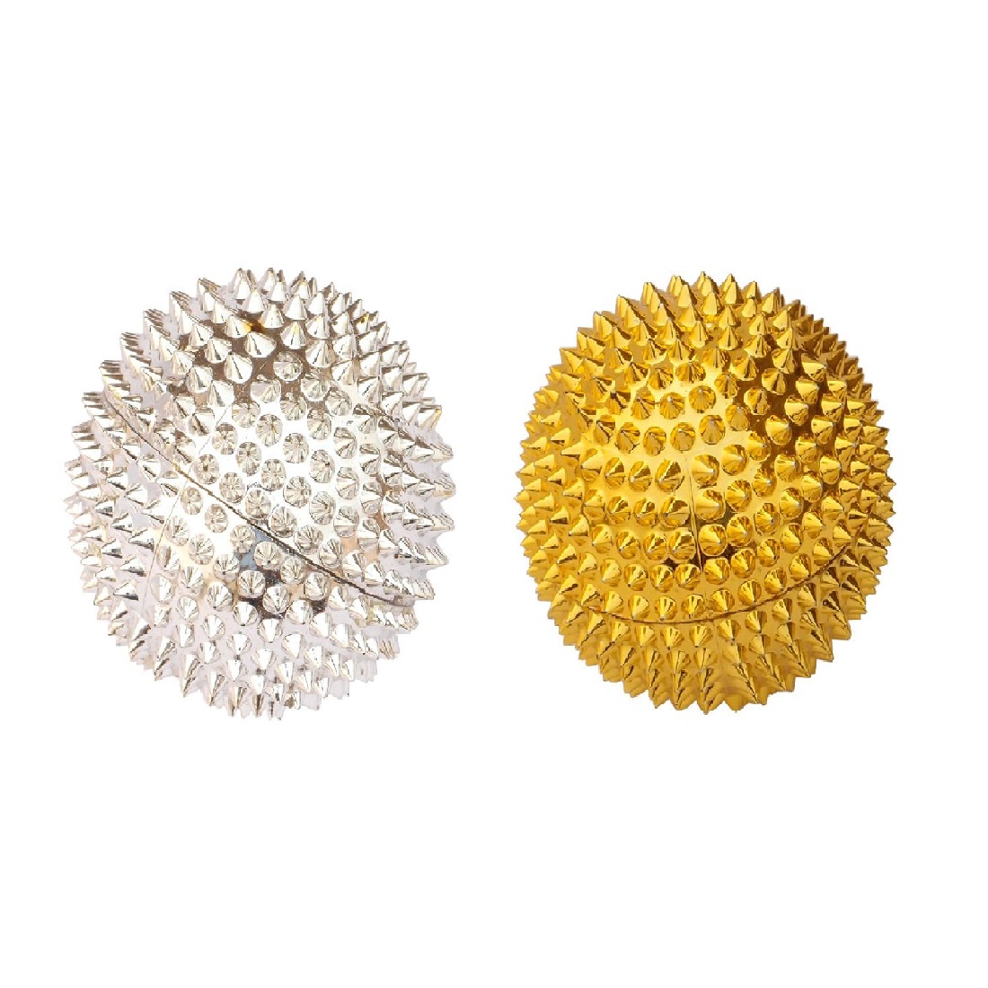 GHK H87 Acupressure Magnetic Needle Ball Massager(Pack of 2,Golden-Silver)