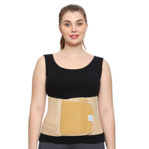 GHK S18 Abdominal Belt for Complete Back Support Multi Use Post Delivery Tummy Reduction Back Pain Relief Breathable Fabric Unisex, Size : S