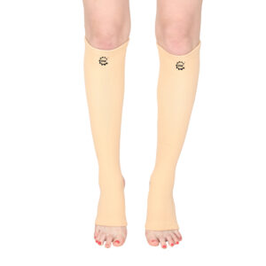 GHK S6 Compression Stocking Below Knee Support Pressure for Varicose Veins Unisex Socks (Skin Colour, 1Pair)