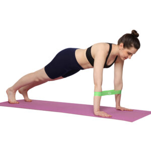 GHK F10 Resistance Bands Mini Loop Thera Band Gym Fitness Toning, Physiotherapy, Stretching Exerciser Unisex Multicolor (Pack of 5)