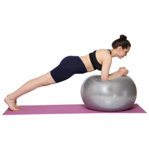 GHK F11 Gym Ball for Multiple Exercise with Inflating Pump Anti Burst Technology Ideal for Workout for Men and Women Pregnancy/Fitness Tool Balance Stability Training Yoga Ball Multicolor