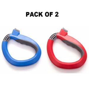 GHK H63 One trip Grip Multipurpose Shopping Bags, Clothes Hanger, Buckets Holder Strong & Soft Grip, Comfortable Easy Carrier Handle Pack of 2, Multicolour