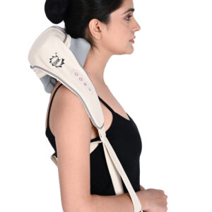 GHK H102 Shoulder and Neck Wireless Massager with Heat & Shiatsu Massage on Neck & Shoulder for Complete Body Pain Relief Rechargeable Deep Tissue Massage Machine