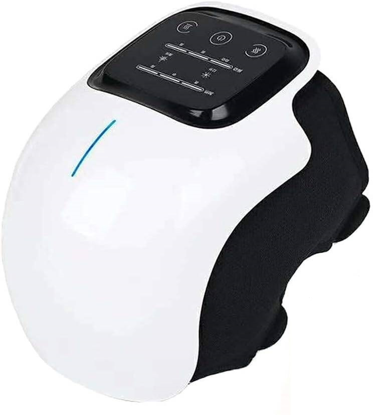 GHK H103 Wireless Rechargeable Relaxing Knee Massager for Joint Pain Relief, with Heat Therapy & Vibration, Strap Up Back Design, Large LED Screen