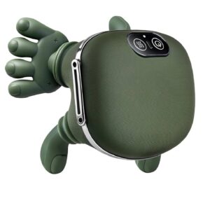 GHK H107 Neck & Shoulder Wireless Portable Massager Human Hand Design for Perfect Fit Complete Relaxation Deep Tissue Pain & Stress Relief from Neck, Shoulder & Legs Multiuse, Included C-Charging Cable (Unisex, Green)