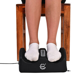 GHK H109 Mini Foot & Calf Deep Kneading Roller Massager for Complete Relaxation with 3 Intensity Levels, Portable & Compact (Unisex,Multi)